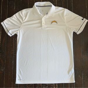 Nike DRI-FIT On Field Apparel NFL San Diego Chargers Men's Polo Shirt Size L